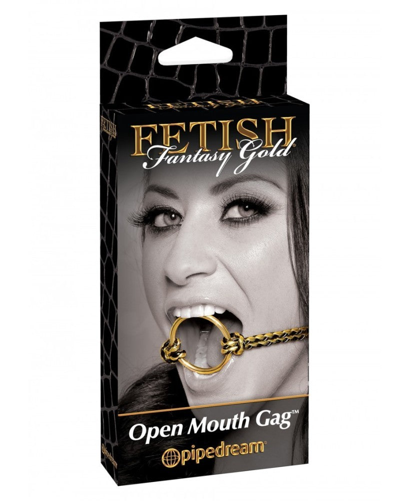 Fetish Fantasy Gold BDSM Play Open Mouth Gag Bondage Gags and Bits