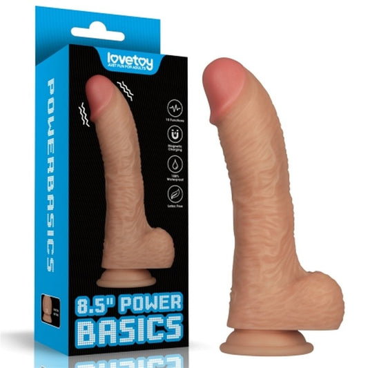 Lovetoy 8.5 Inch Power Basics Vibrating Dildo - Vibrating Dildos