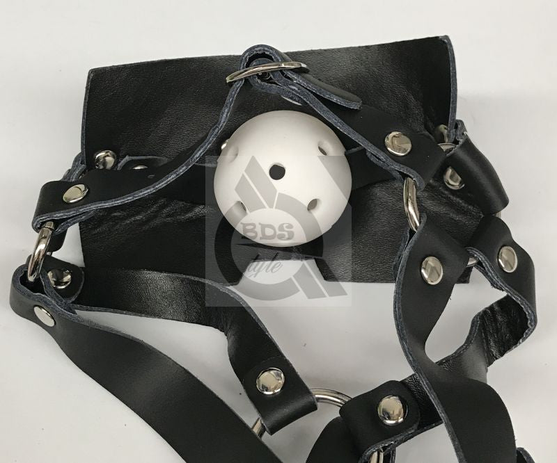 Muzzle Bondage Ball Gag Head Harness Bondage Gags and Bits