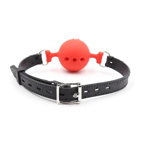 Full Silicone Breathable Ball Gag Medium - Bondage Gags and Bits