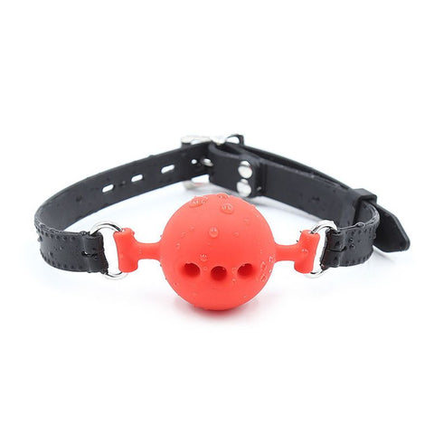 Full Silicone Breathable Ball Gag Medium - Bondage Gags and Bits