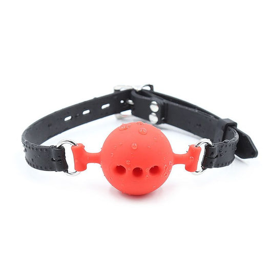 Full Silicone Breathable Ball Gag Small - Bondage Gags and Bits
