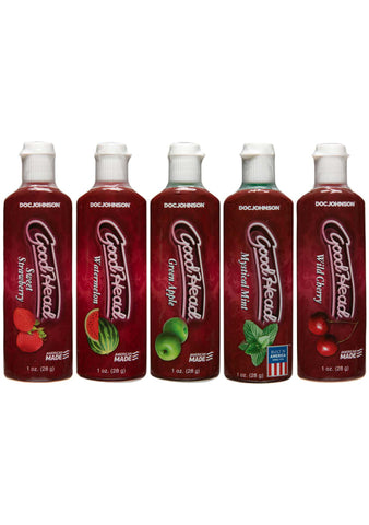Doc Johnson GoodHead 5 Pack Oral Delight Gel - Water Based Lubes