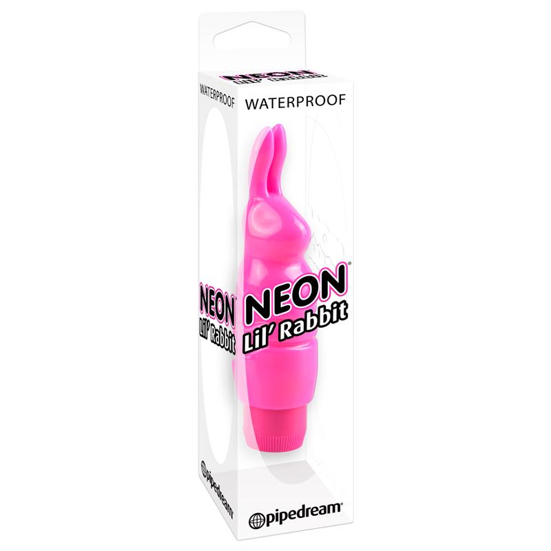 Pipedream Neon Lil Rabbit Waterproof Massager Pussy And Clit Toys
