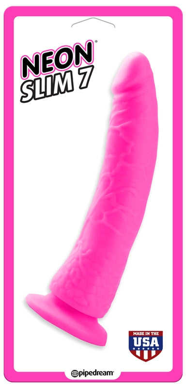 Neon Slim 7 Realistic Dildo Remote Control Vibrators