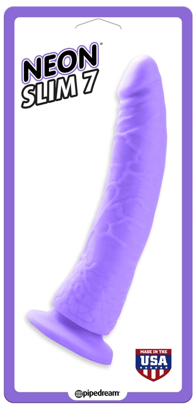 Neon Slim 7 Realistic Dildo Remote Control Vibrators