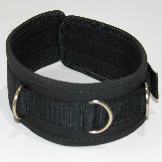 Neoprene BDSM Collar with D Links - Collars and Leads