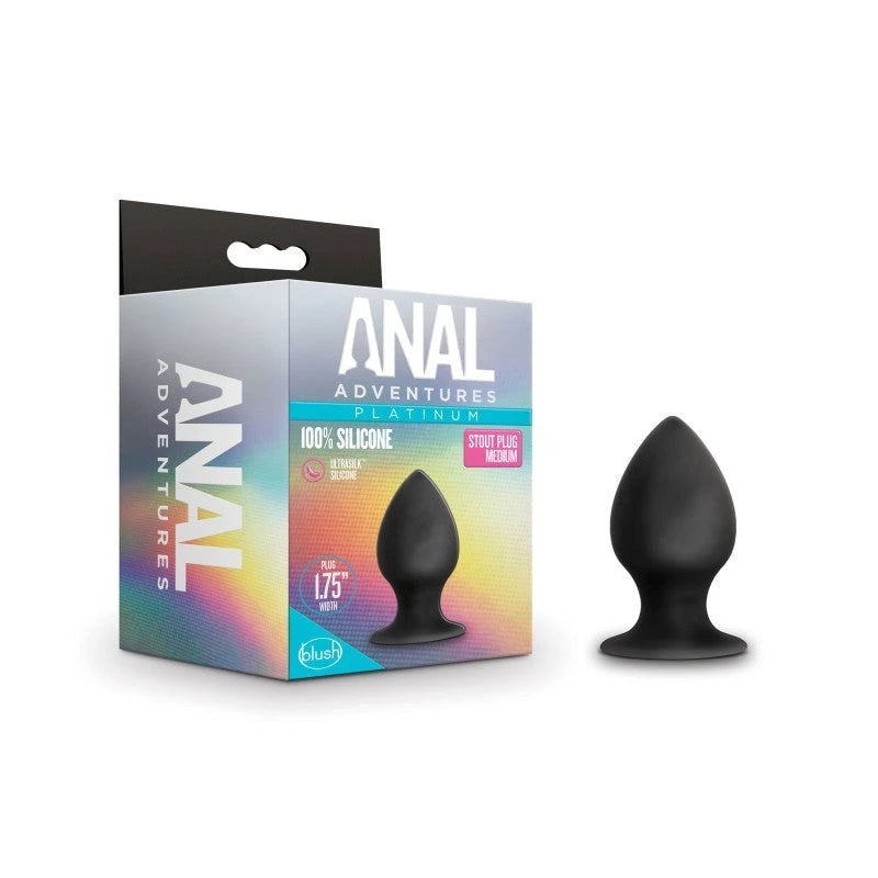 Anal Adventures Platinum Anal Stout Plug Butt Plugs
