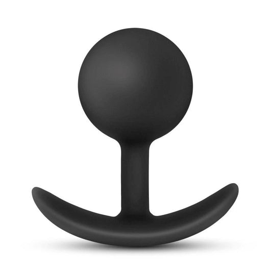 Anal Adventures Platinum Vibra Plug - Black - Butt Plugs