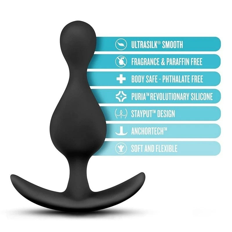 Anal Adventures Platinum Wave Plug - Elevate Your Intimate Bliss Butt Plugs