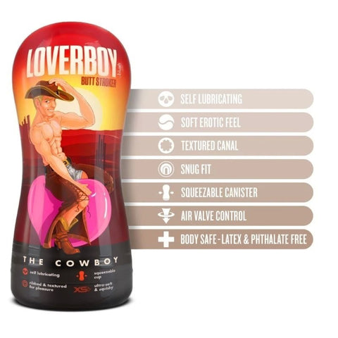 Loverboy The Cowboy - Self-Lubricating Pleasure Stroker - Masturbators and Strokers