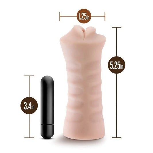 M For Men Skye - Flesh- Hilarious Mouth-Shaped Masturbator - Masturbators and Strokers