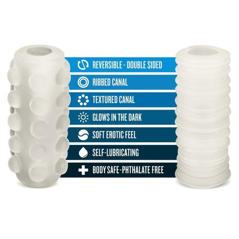 Illuminate Your Nights with M For Men Reversible Orb Stroker - Masturbators and Strokers