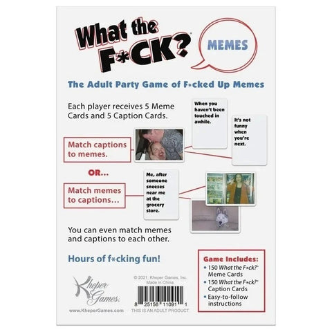 Kheper Games What the F*ck Memes Adult Party Game - Sex Games, Coupons and Tricks