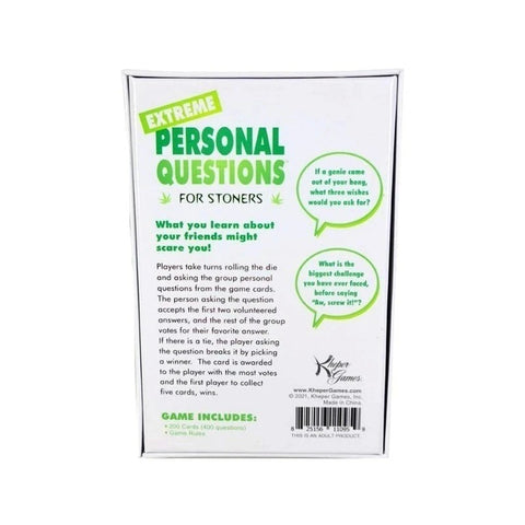 Kheper Games Extreme Personal Questions for Stoners Adult Party Game - Sex Games, Coupons and Tricks
