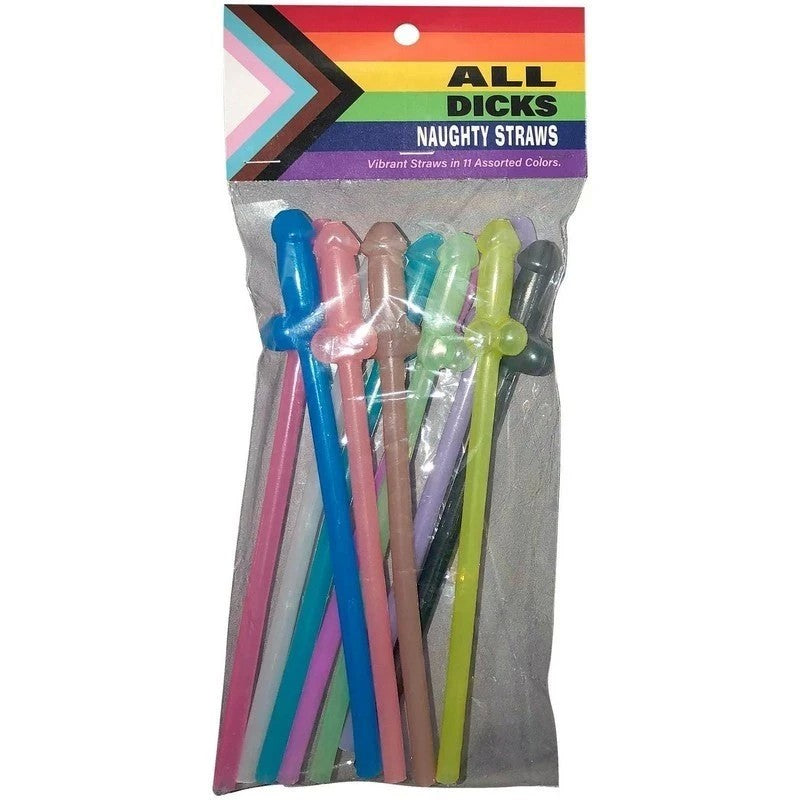 Kheper Games All Dicks Naughty Straws Party Gifts and Novelties