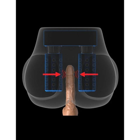 PDX Elite Milk Me Silly Male Mega Masturbator Brown - Masturbators and Strokers