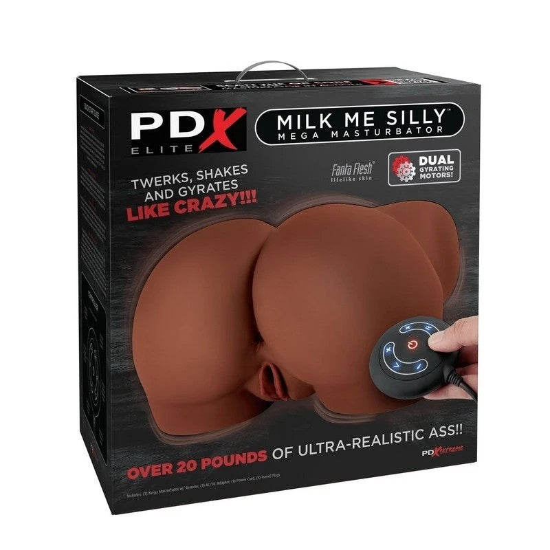 PDX Elite Milk Me Silly Male Mega Masturbator Brown Masturbators and Strokers