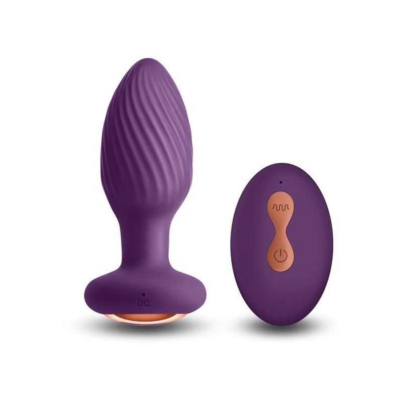 NS Novelties INYA Alpine Rechargeable Gyrating Butt Plug Purple Butt Plugs