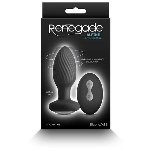 Renegade Alpine Vibrating Butt Plug Black - Butt Plugs
