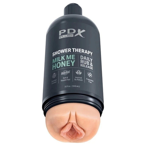 PDX Plus Shower Therapy Milk Me Honey Male Masturbator - Masturbators and Strokers