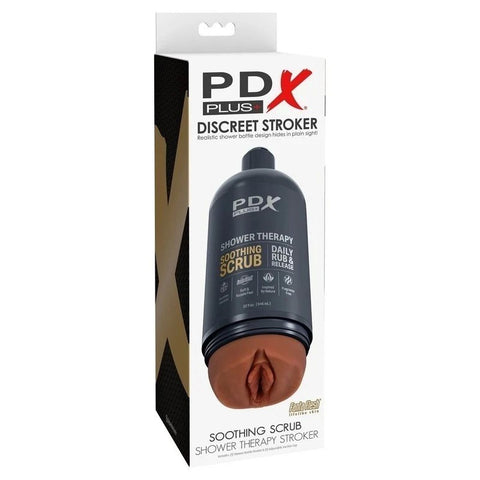 PDX Plus Shower Therapy Soothing Scrub Mens Masturbator - Masturbators and Strokers