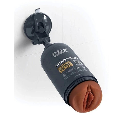 PDX Plus Shower Therapy Soothing Scrub Mens Masturbator - Masturbators and Strokers