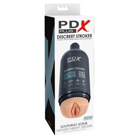 PDX Plus Shower Therapy Soothing Scrub Mens Masturbator - Masturbators and Strokers