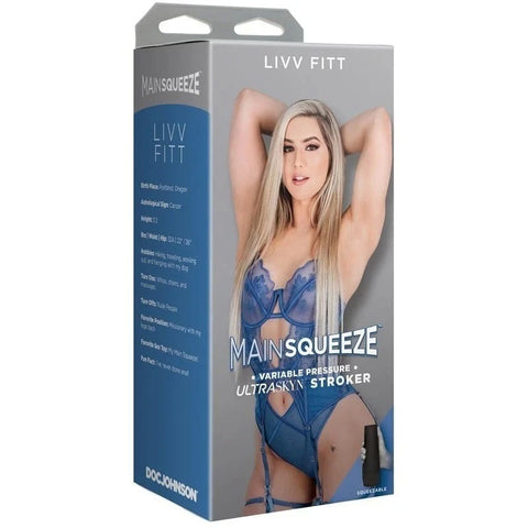 Doc Johnson Main Squeeze Livv Fitt Ultraskyn Stroker Pussy Vanilla - Masturbators and Strokers