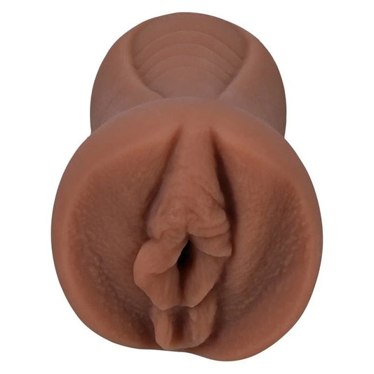 Doc Johnson Main Squeeze Signature Strokers Scarlit Scandal Ultraskyn Pocket Pussy Caramel - Masturbators and Strokers