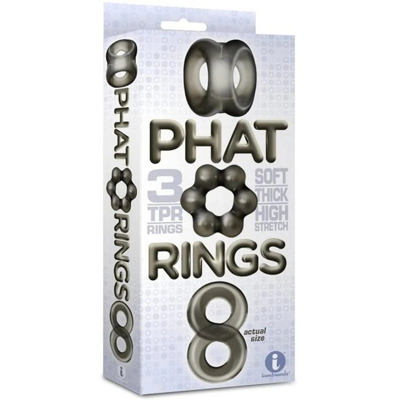Elevate Your Intimate Symphony with The 9's Phat Rings Smoke 2 Cock Ring Sets
