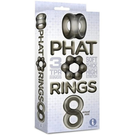 Elevate Your Intimate Symphony with The 9's Phat Rings Smoke 2 Cock Ring Sets