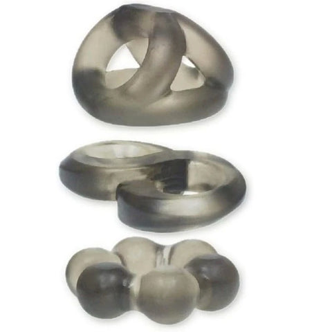 Elevate Your Intimate Symphony with The 9's Phat Rings Smoke 2 - Cock Ring Sets