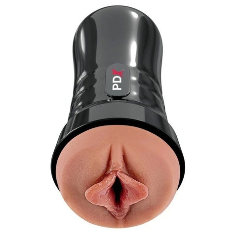 PDX Extreme Wet Pussies Super Luscious Lips Stroker Brown - Masturbators and Strokers