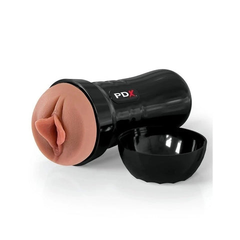 PDX Extreme Wet Pussies Super Luscious Lips Stroker Brown - Masturbators and Strokers