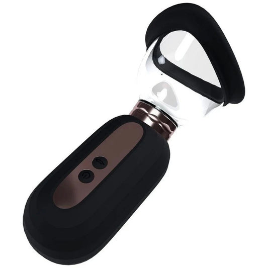 Shots Toys PUMPED Dazzling Auto USB Rechargeable Ladies Pump Black - Pussy And Clit Toys