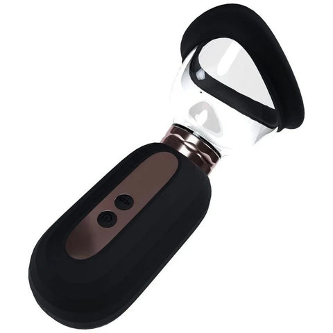 Shots Toys PUMPED Dazzling Auto USB Rechargeable Ladies Pump Black - Pussy And Clit Toys