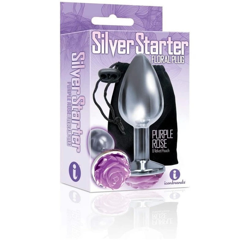 The 9's Silver Starter - Rose Butt Plugs