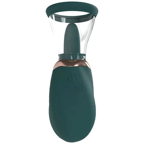 Shots Toys PUMPED Boost Auto USB Rechargeable Vulva & Brest Pump Green - Pussy And Clit Toys