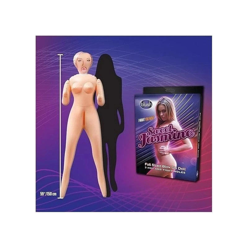 Blush Novelties X5 Men Sweet Jasmine Inflatable Love Doll Flesh Love Dolls