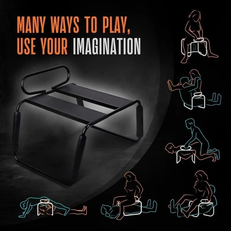 Blush Novleties Temptasia Surrender Sex Stool With Vibrating Dildo Black Vibrating Dildos