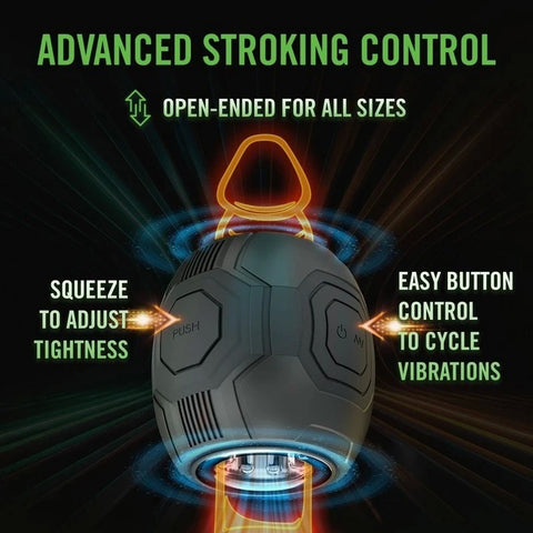 Blush Novelties M For Men Dome X USB Rechargeable Vibrating Male Pleasure Stroker - Masturbators and Strokers