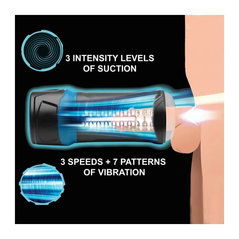 XR Brands LoveBotz Auto Milker Intense 13X Sucking Male Masturbator Masturbators and Strokers