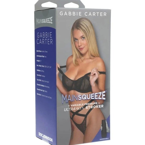 Doc Johnson Main Squeeze Gabbie Carter Flesh Vagina Stroker - Masturbators and Strokers