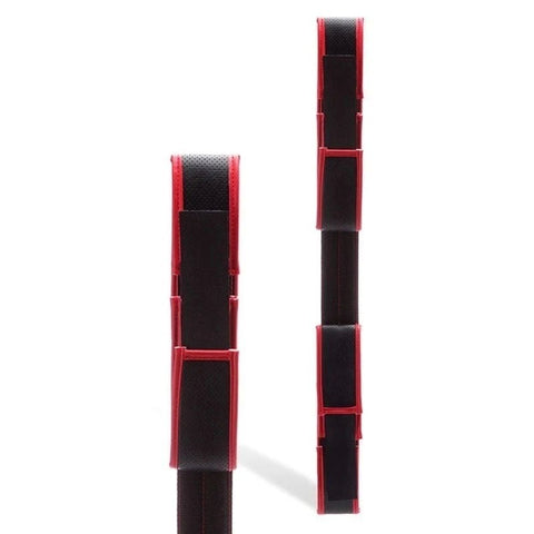 Adam and Eve Scarlet Couture Bondage Spreader Bar Black/Red - Cuffs And Restraints