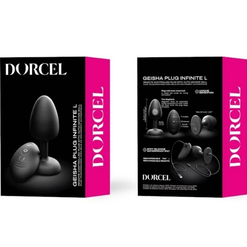 DORCEL Geisha Remote Control Rechargeable Anal Plug Infinite Butt Plugs