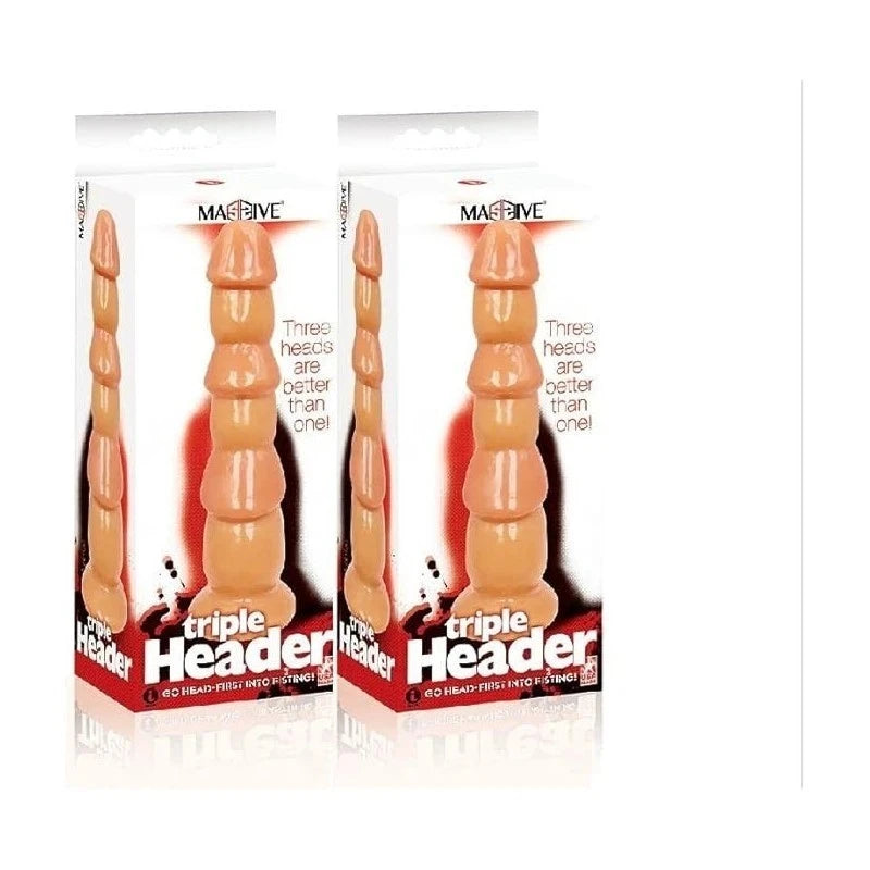 Icon Brands Massive Triple Header 3 Dick Anal Dildo Anal Dildos