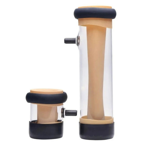 XR Brands LoveBotz The Milker Dual Cylinder Deluxe Mains Powered Milking Masturbator - Masturbators and Strokers