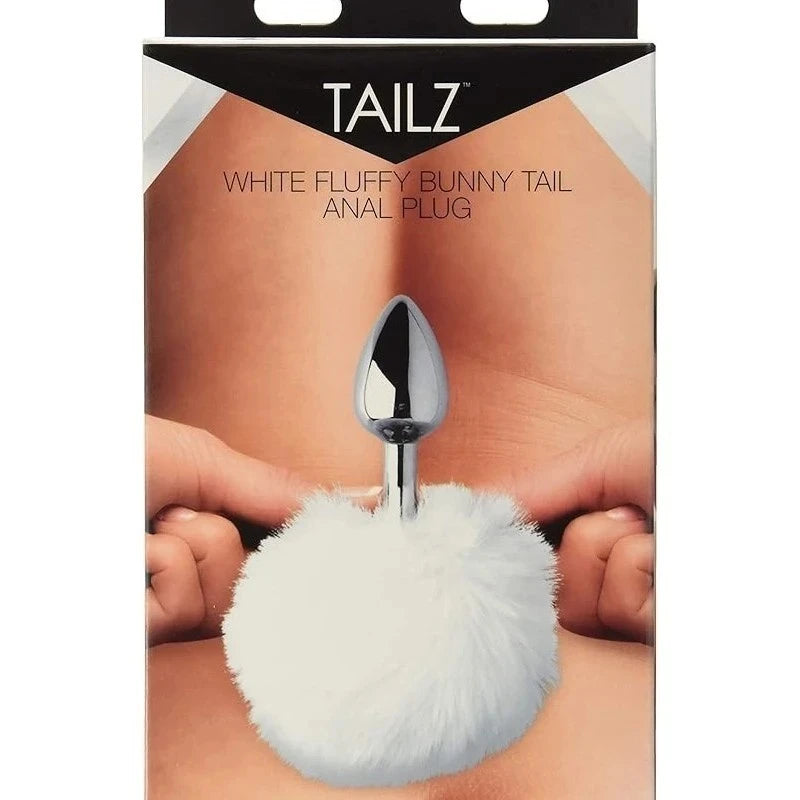 Tailz Seme Flexible White Bunny Tail Anal Plug Butt Plugs