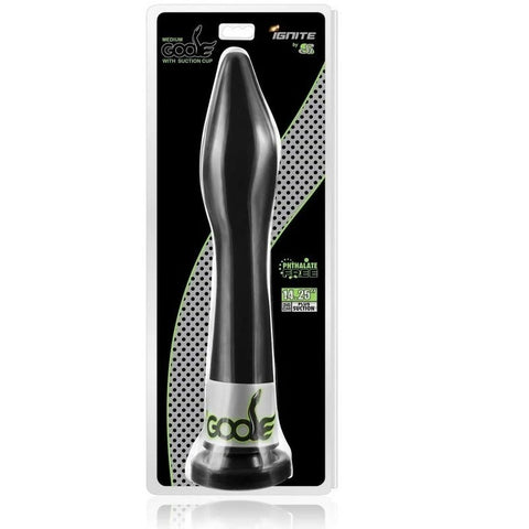 SI Novelties Goose Medium Anal Dildo With Suction Cup Black - Anal Dildos